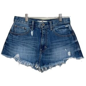 Hollister Y2K Mini Denim Shorts Size 3  W‎ 26